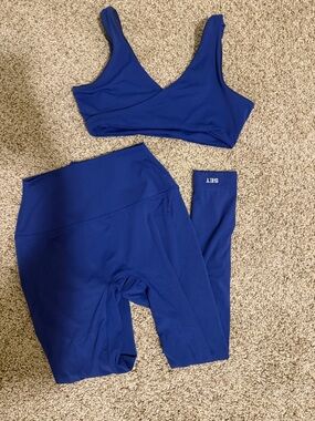 Set Active - Royal Blue AirLuxe - Sports Bra & Leggings